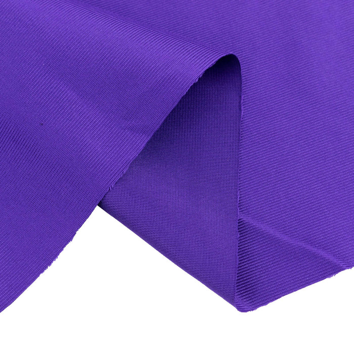 Purple fabric swatch showing texture and color detail.