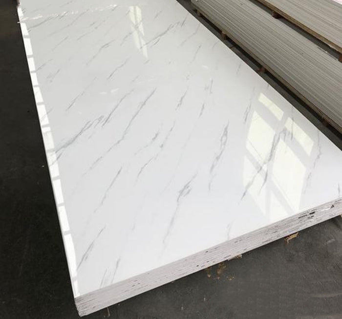 PVC UV Marble Stone Board - White Net Color