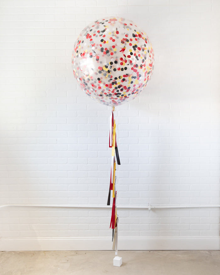 Racecar - Confetti Giant Balloon with Tassel