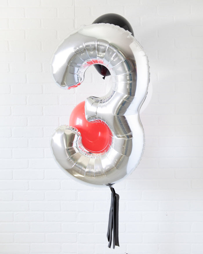 Racecar - Number Balloon Bouquet