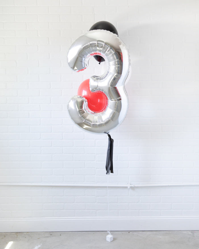 Racecar - Number Balloon Bouquet
