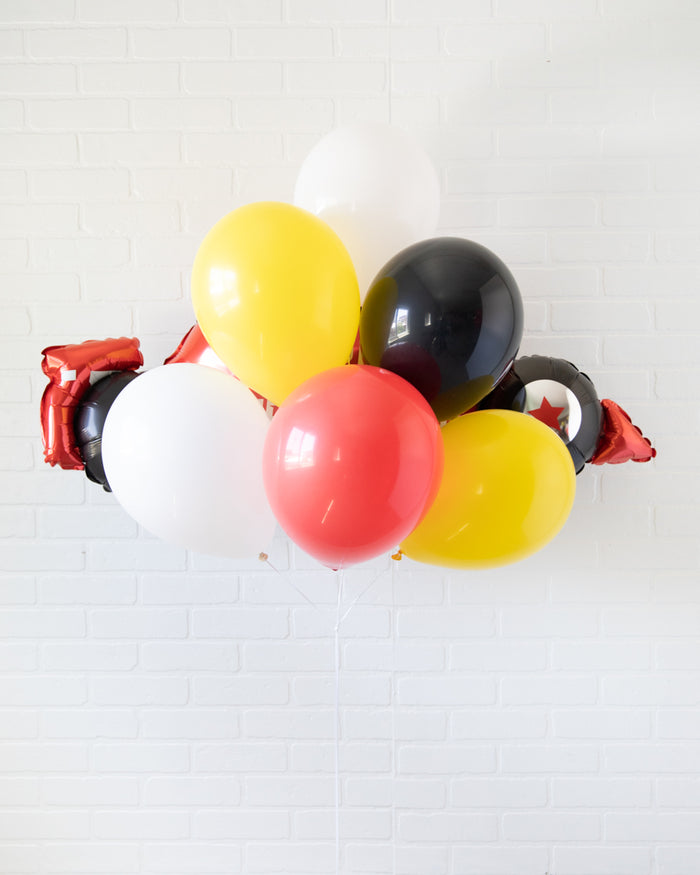 Racecar - Race Car Foil and 11in Balloon Bouquet