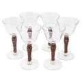 Vintage Rattan Wrap Cocktail Stems | The Hour Shop