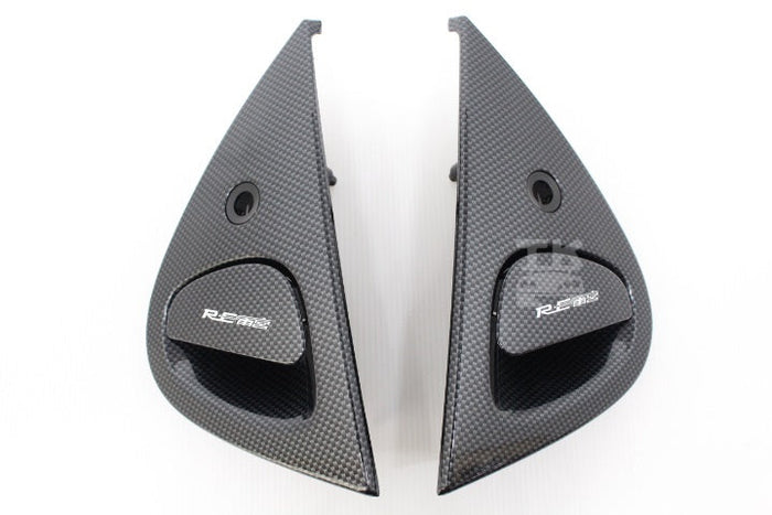 RE AMEMIYA Outer Handle Carbon Look Black - RX-7 FD3S #103101004 RE AMEMIYA