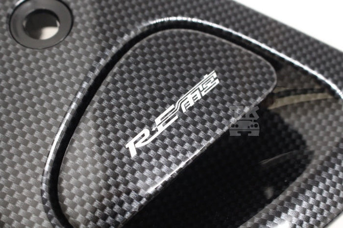 RE AMEMIYA Outer Handle Carbon Look Black - RX-7 FD3S #103101004 RE AMEMIYA