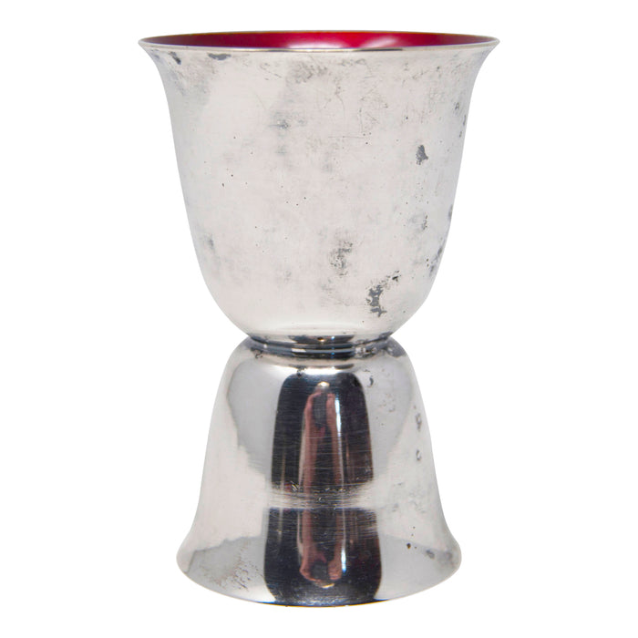 Vintage Reed & Barton Red & Green Jigger Front | The Hour Shop