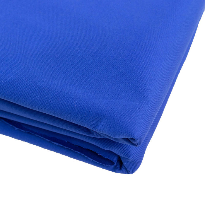 Blue fabric folded neatly for versatile crafting and sewing projects.