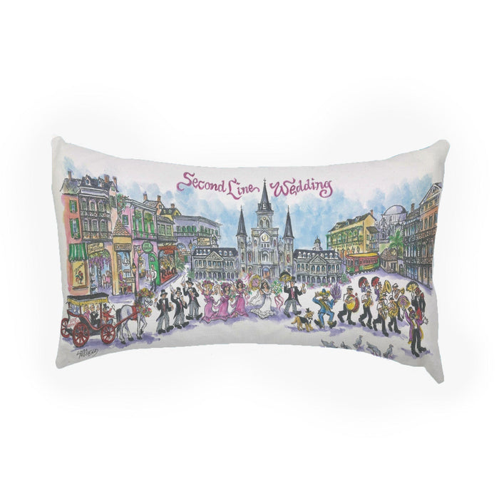 Second Line Wedding Pillow