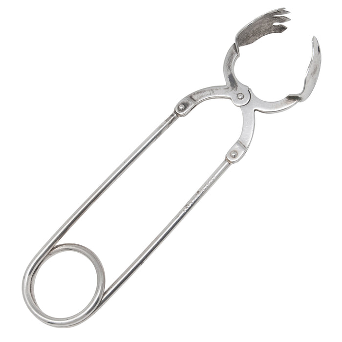 Vintage Silver Plate Prong Claw Mechanical Tong | The Hour Shop