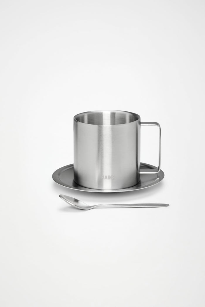 RAINS Stainless Steel Coffee Mug 280 ml Steel 0.28L H8 x D0 x W0 cm Coffee Mugs