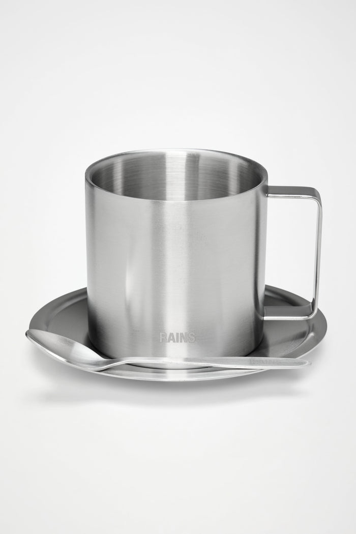 RAINS Stainless Steel Coffee Mug 280 ml Steel 0.28L H8 x D0 x W0 cm Coffee Mugs