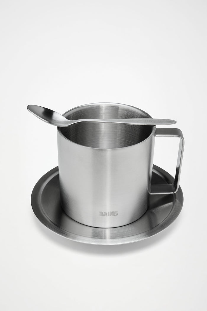 RAINS Stainless Steel Coffee Mug 280 ml Steel 0.28L H8 x D0 x W0 cm Coffee Mugs