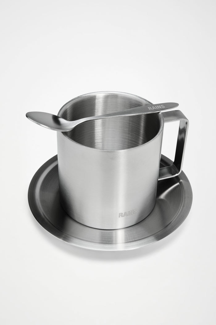 RAINS Stainless Steel Coffee Mug 280 ml Steel 0.28L H8 x D0 x W0 cm Coffee Mugs