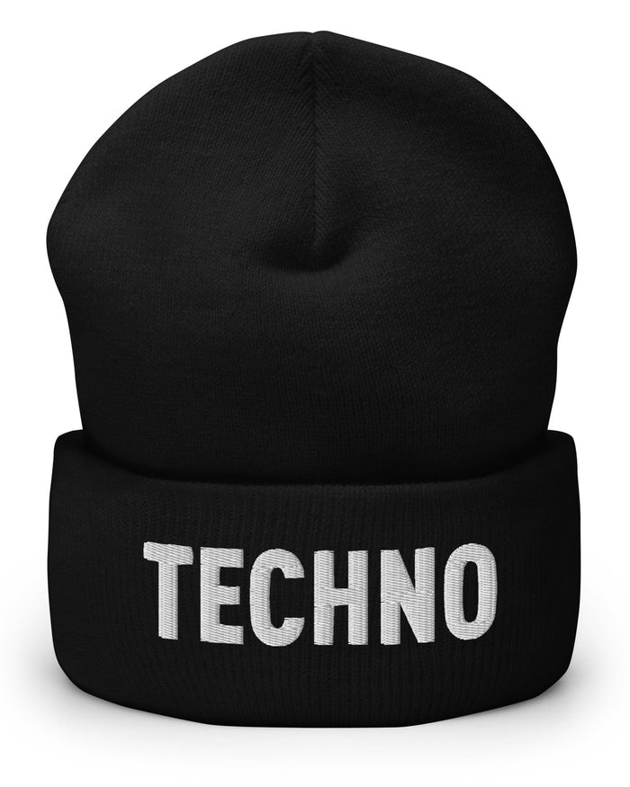 Techno Cuffed Beanie, Beanie, - One Stop Rave