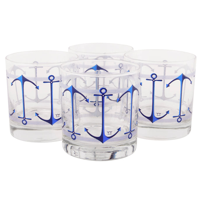 The Modern Home Bar Anchors Aweigh Rocks Glass
