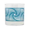 The Modern Home Bar Teal Waves Rocks Glass