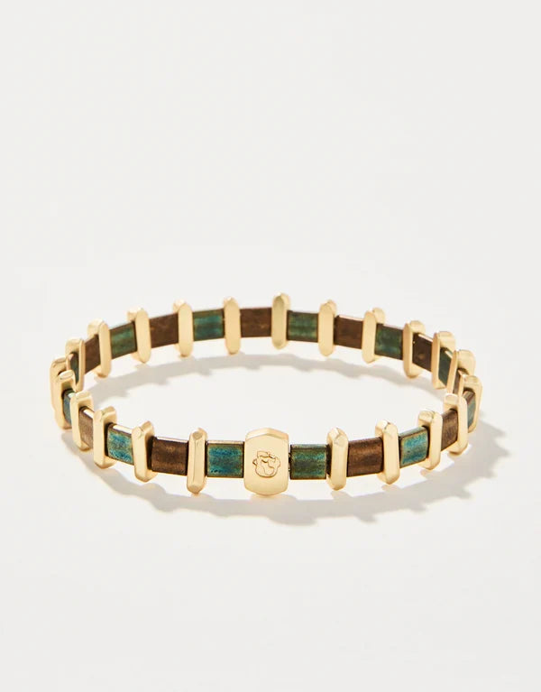 Tila Stretch Bracelet Green/Brown