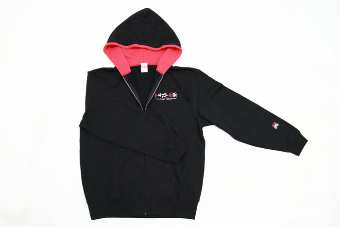 TRUST KIKAKU Original Zip Hoodie Black x Red S-XXL Size
