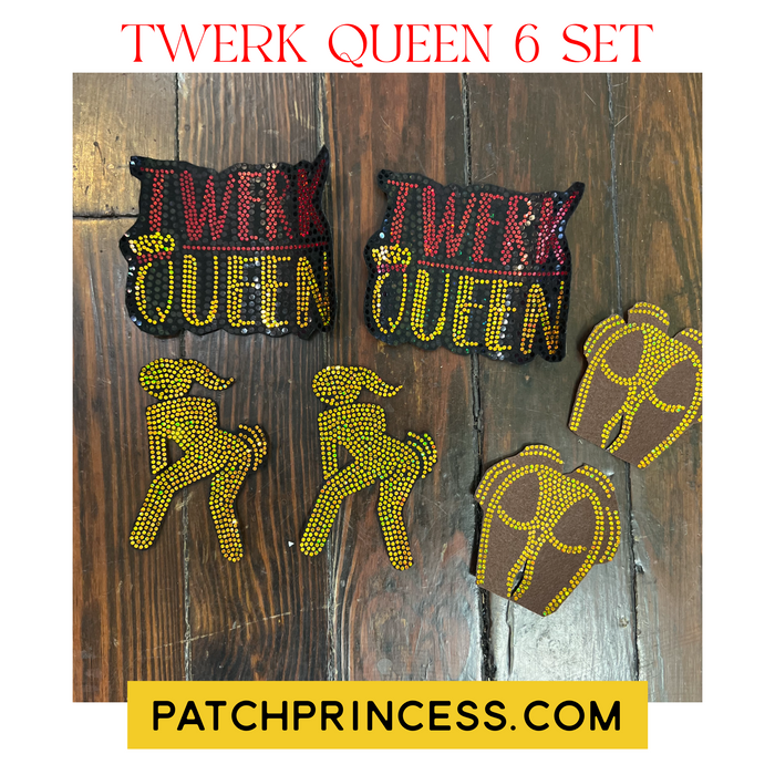 TWERK QUEEN 6 SET BUNDLE BLING PATCH