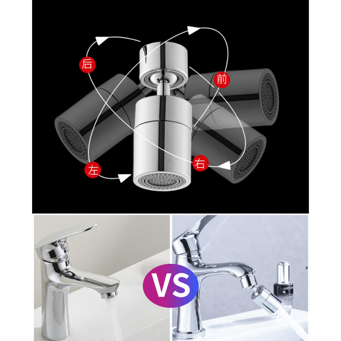 Universal splash filter faucet