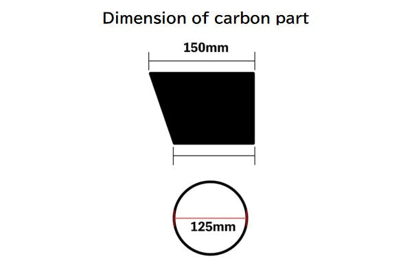 URAS Carbon Muffler End - 100mm/115mm
