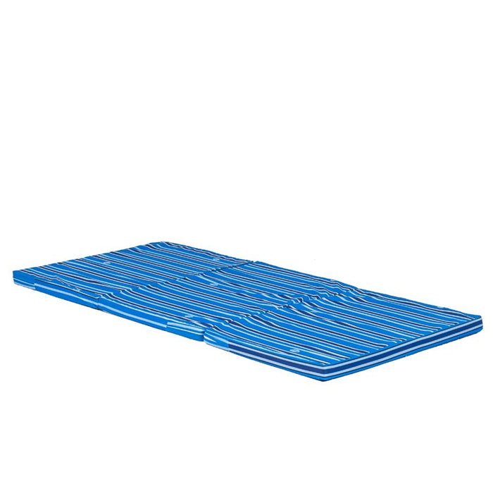 Uratex Fold-A-Mattress with Waterproof Underlining Cover in blue