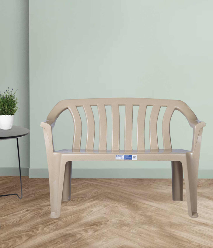 Uratex Monoblock 2001 Casablanca Loveseat in beige, front view