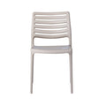 Uratex Monoblock Olympia Bistro Chair in beige, front view
