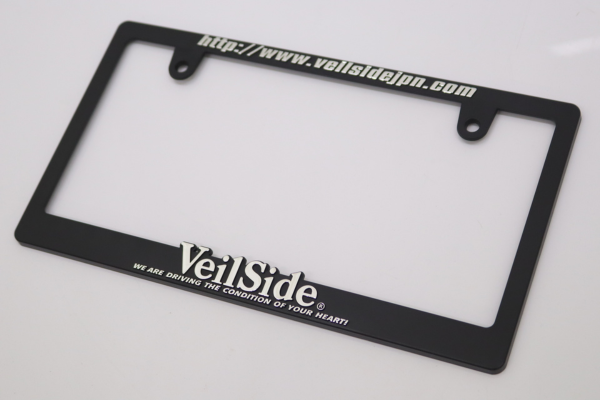VEILSIDE License Plate Frame Black x Silver #106191042