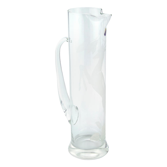 Vintage West Virginia Glass Gazelle Empire Cocktail Pitcher