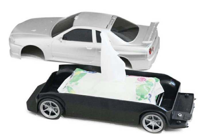 Wet Wipes / Small Tissue Case Skyline BNR34 - Black