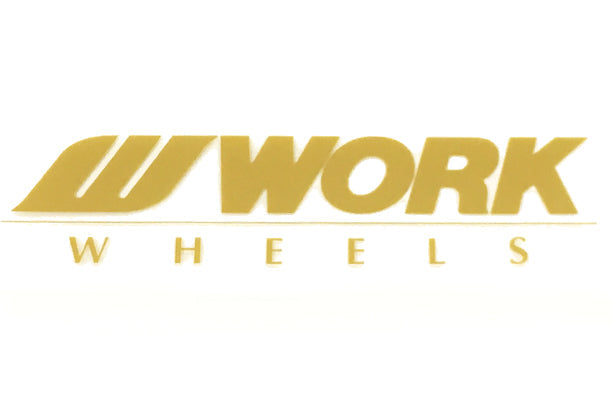 WORK Body Decal Sticker 250mm Gold 9.8"x2.3" ##979191034 WORK