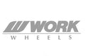 WORK Body Decal Sticker 250mm Silver 9.8"x2.3" ##979191035 WORK