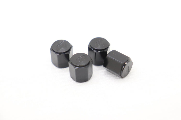 WORK Tire Tyre Wheel Valve Stem Air Cap Cover 4pcs Black ##979131058 WORK