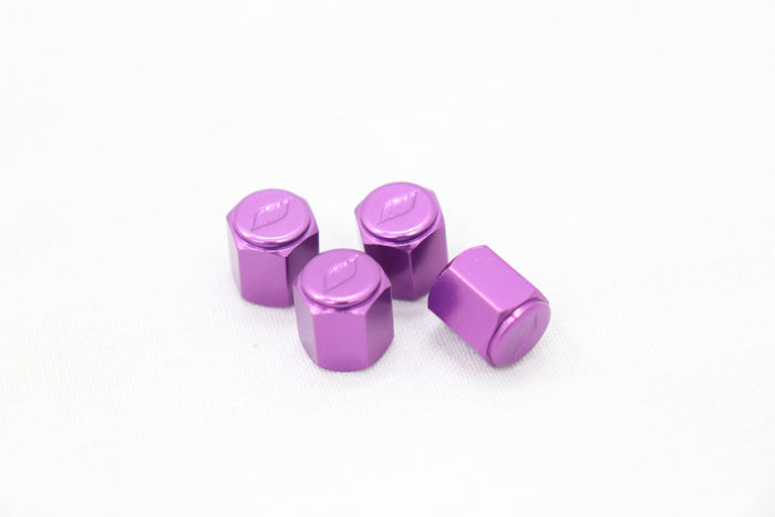 WORK Tire Tyre Wheel Valve Stem Air Cap Cover 4pcs Purple #979131059 WORK