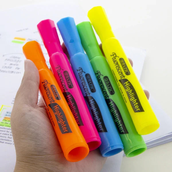 Yellow Desk Style Fluorescent Highlighters (12/Box) Sold in 12 Units
