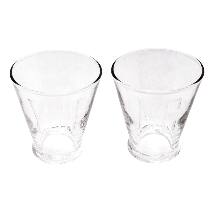 Vintage You Me & Ours Pedestal Cocktail Pitcher Set Glasses | The Hour Shop