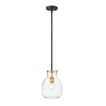 Z-Lite Bella Matte Black Olde Brass Mini-Pendant 476MP-ROD-MB-OBR - Mini-Pendants